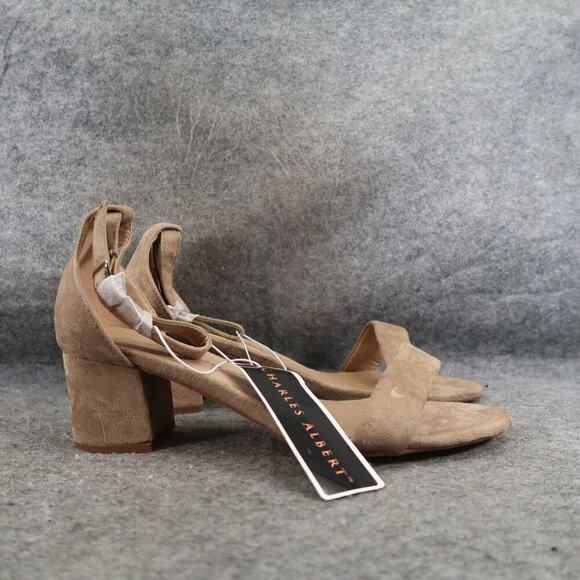 Charles Albert Shoes Womens 10 Pump Sandals Block Heel Ankle Strap Fashion Wide - Picture 2 of 15